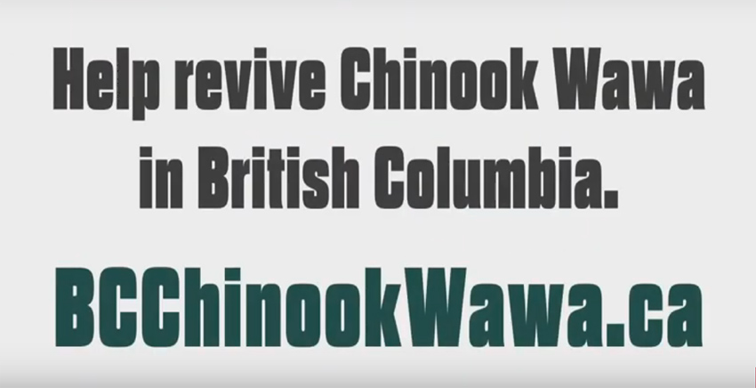 Help revive Chinook Wawa in British Columbia.
BCChinookWawa.ca